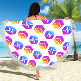 Hex Pulse Combo Circular Beach Shawl 59"