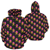 Hex Color Dot Com Black Men's All Over Print Hoodie