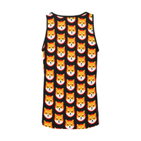 Shiba Inu Black Men's All Over Print Tank Top