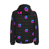 Pulse Small Black Men's Hooded Bomber Jacket