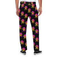 Hex Color Dot Com Black Men's All Over Print Casual Trousers