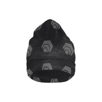 Hex Black & Grey All Over Print Beanie for Adults