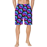 Pulse Black All Over Print Basketball Shorts With Pockets