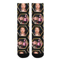 Richard Heart Faces1 Sublimated Crew Socks (3 Packs)