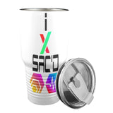 I Sac'd Stacked Black Insulated Stainless Steel Tumbler (30oz ）