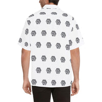 Hex Grey Men's All Over Print Hawaiian Shirt