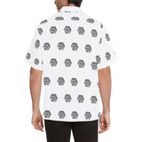 Hex Grey Men's All Over Print Hawaiian Shirt