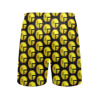 Time 3D 2 BLK Men's Mid-Length Beach Shorts