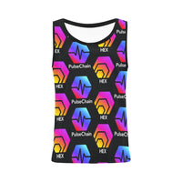 Hex Pulse TEXT Black Women's All Over Print Tank Top