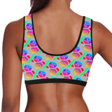 Hex PulseX Pulse Grey Women's All Over Print Sports Bra