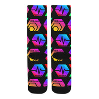 HPXdotCOM Black Sublimated Crew Socks (3 Packs)