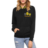 IM ALL 3 BLK Women's All Over Print Hoodie