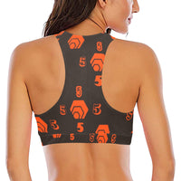 5555 Orange Crop Bikini Top