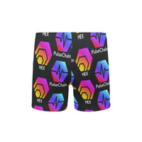 Hex Pulse TEXT Black Little Boys' Swimming Trunks