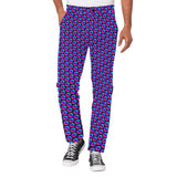 Pulses Small Black Men's All Over Print Casual Trousers