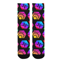 HPXdotCOM Black Sublimated Crew Socks (3 Packs)