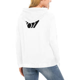 Hex Black Logo Women's All Over Print Hoodie