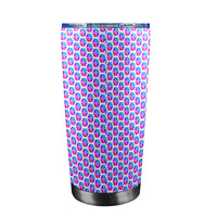 Pulses Small Custom Tumbler with Transparent Lid (20oz)