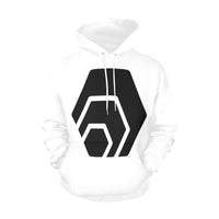 Hex Black Logo Women's All Over Print Hoodie