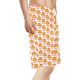 Shiba Inu Men's All Over Print Beach Shorts