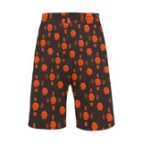 5555 Orange Men's All Over Print Casual Shorts