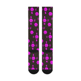 5555 Pink Over-The-Calf Socks