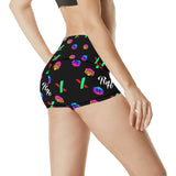 RH HPX White Women's All Over Print Yoga Shorts