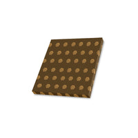 Hex Brown & Tan Canvas Print 12"x12"