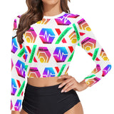 HPXdotCOM Long Sleeve Bikini Top