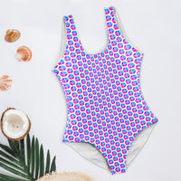 Pulses Small Women's Low Back One Piece Swimsuit