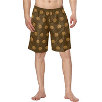 Hex Brown & Tan Men's Swim Trunk