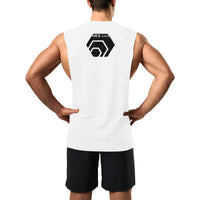 HexDotCom Black Men's Open Sides Workout Tank Top