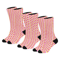 Hex Small Sublimated Crew Socks (3 Packs)