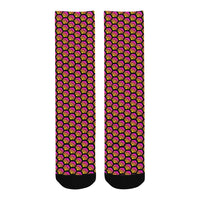 Hex Small Black Men's Custom Socks