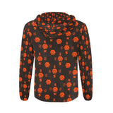 5555 Orange Men's All Over Print Full Zip Hoodie