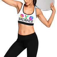 Sacrifice Black Women's All Over Print Sports Bra