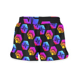 Hex Pulse Combo Black Women's Sports Shorts