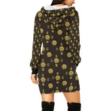 5555 Women's All Over Print Hoodie Mini Dress