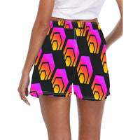 Hex Black Women's Casual Beach Board Shorts