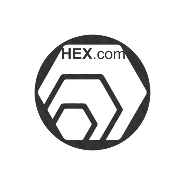 HexDotCom White1 Round Mousepad