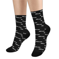 HEXdotcom White Sublimated Crew Socks (3 Packs)