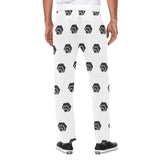 Hex Black Men's All Over Print Casual Trousers