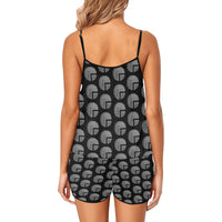 Future 3d BLK Women's Spaghetti Strap Cami Short Pajama Set