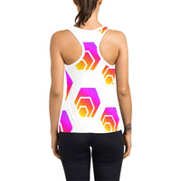 Hex Tapered Women's Racerback Tank Top