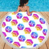 Hex Pulse Combo Circular Beach Shawl 59"