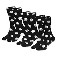 Hex White Black Sublimated Crew Socks (3 Packs)