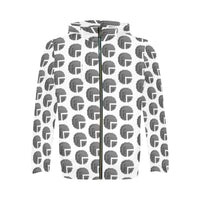 Future 3d WHT Men's All Over Print Full Zip Hoodie