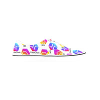 Hex Pulse TEXT Special Edition Women's Classic Canvas Low Top Shoe - Crypto Wearz