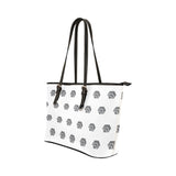 Hex Grey Leather Tote Bag