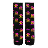 Hex Color Dot Com Black Men's Custom Socks